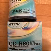 TDK Box 50 CD-R80 min. 52X 700MB + conf da 10