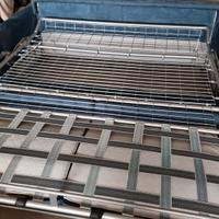 Bel divano letto 3 posti usato colore azzurro