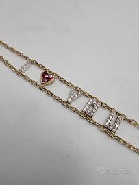 BRACCIALE ORO DIAMANTI RUBINI