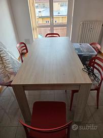 Tavolo Rovere Samoa serigrafato Paradise 180x90cm