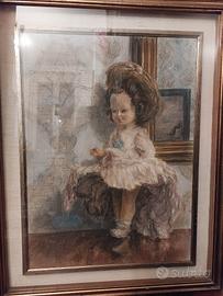 quadro tecnica gessetti 40 x 70