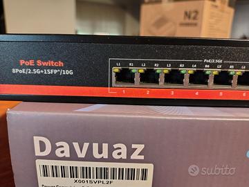 Switch Ethernet 2.5G 8 porte POE + 1*10G SFP+