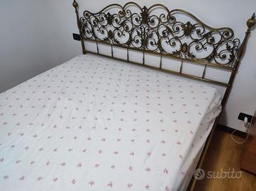 Struttura letto matrimoniale ottone 180x210