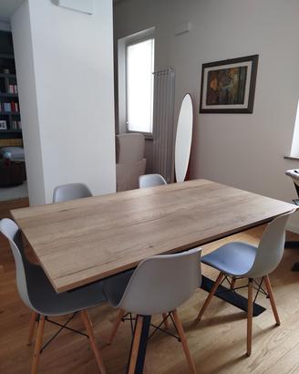 tavolo Ricci casa Noa rovere ferro allungabile 
