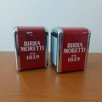 Portatovaglioli Birra Moretti Bar 2 pezzi Nuovi