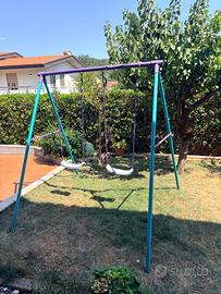 Altalena da giardino 2 posti in metallo