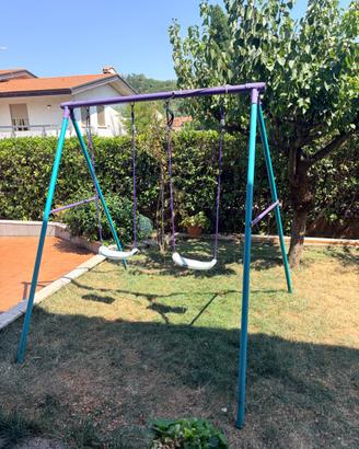 Altalena da giardino 2 posti in metallo