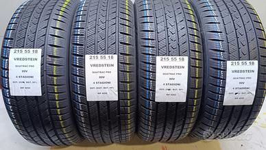 4 GOMME 215 55 18 VREDSTEIN 4 STAGIONI RIF4292