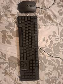 Mouse e tastiera cooler master retro illuminata