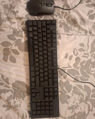 Mouse e tastiera cooler master retro illuminata