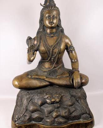 Statua in bronzo di " Shiva " Divinità Indù