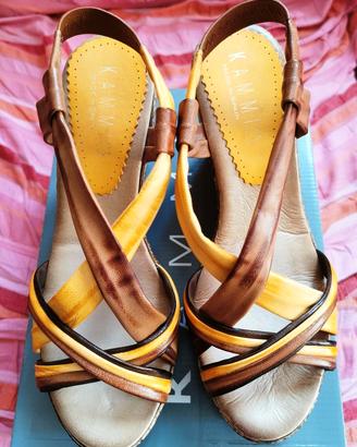 Sandali a zeppa Kammi multicolor