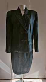 Tailleur  vintage anni '80 gessato Vestro tg.48