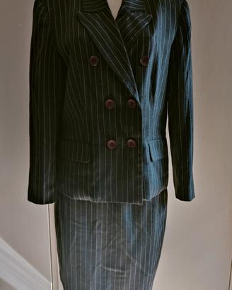 Tailleur  vintage anni '80 gessato Vestro tg.48