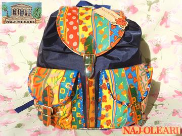 𖤣  NAJ OLEARI VINTAGE 1990 Zaino Zainetto nuovo🌹