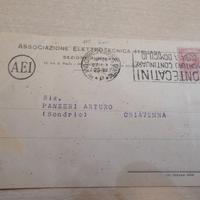 Cartolina 1929 AEI Milano - Locomotore Trifase FS
