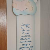 Decorazione legno bimbo