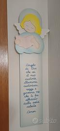 Decorazione legno bimbo