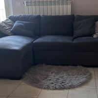 Divano letto tre posti con contenitore