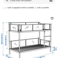 letto a castello Ikea 