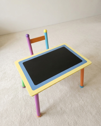 Set Tavolino e sedia per bambini