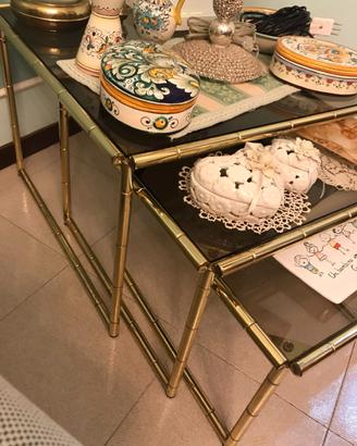 Tavolini di arredamento anni '80 per soggiorno