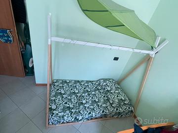 Lettino montessoriano con materasso 160x80 bambini