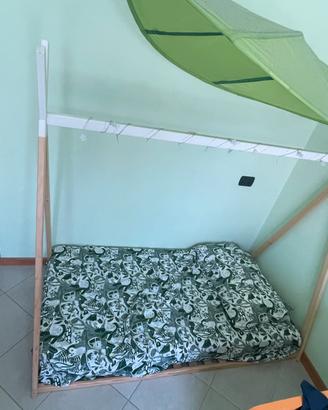 Lettino montessoriano con materasso 160x80 bambini