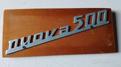 Targhetta nuova 500 fiat originale