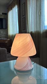 Lampada da tavolo a fungo in vetro di Murano