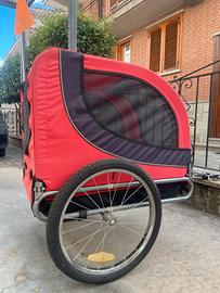 Rimorchio per bici per trasporto animale