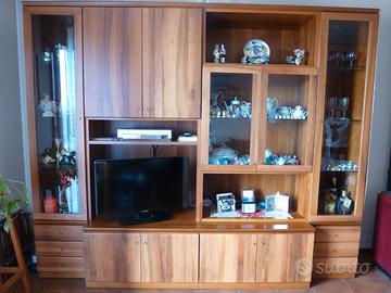 MOBILE TELEVISIONE NOCE CUCINA SALA SHABBY CHIC