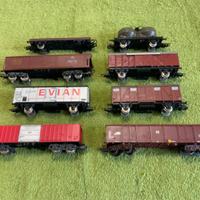 LIMA scala H0 (1/87) lotto 8 vagoni merci assortit