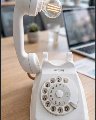 Lampada Telefono Vintage  realizzata a mano