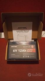 Batteria LifePO4 NASTIMA 6V 12ah 72Wh