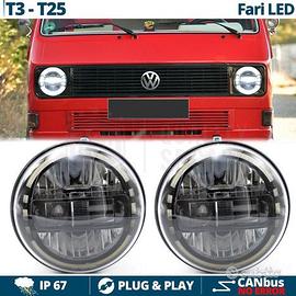 FARI LED DRL Omologati Per VW TRANSPORTER T3 T25