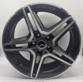 4 cerchi lega mercedes a a-amg b cla r18 lt6114