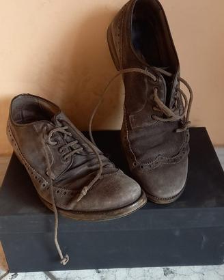 Stringate ALESSANDRINI 42 cuoio vintage uomo