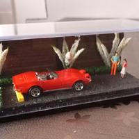 Diorama Hot Wheels 1/64 nuovi con teca