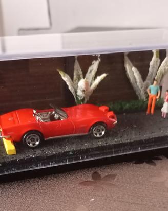 Diorama Hot Wheels 1/64 nuovi con teca