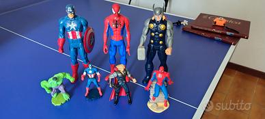 Spiderman, Capitan America, Thor