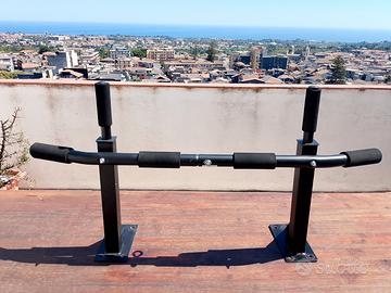 Sbarra trazioni da muro porta 200kg+ gancio sacco