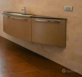 Mobile bagno sospeso con lavandino singolo