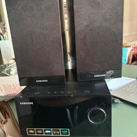 Stereo samsung con casse originali in legno