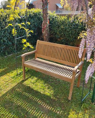Panchina in legno massello 