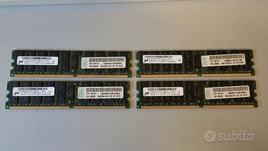 4 moduli RAM DDR2 da 4 GB marca IBM