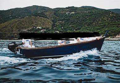 Gozzo vetroresina motore fuoribordo 15cv