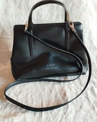 Borsa a mano e a tracolla, nera, Laura Biagiotti