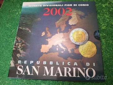serie divisionale s Marino anno 2002 