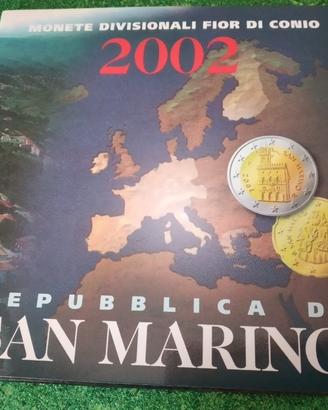 serie divisionale s Marino anno 2002 